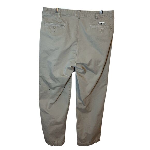 Vintage Polo Ralph Lauren Mens 36W 30L Khaki Pleated Classic Fit Chino Pants - Picture 2 of 8